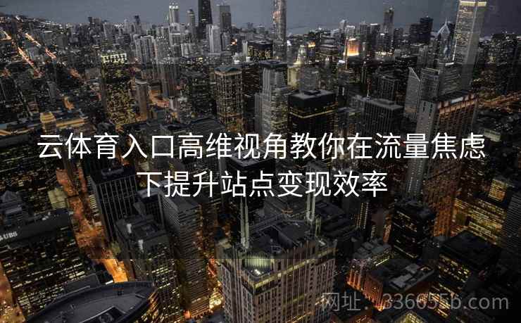 云体育入口高维视角教你在流量焦虑下提升站点变现效率 云体育入口高维视角教你在流量焦虑下提升站点变现效率